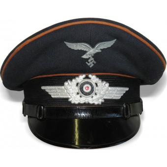 Alistado sombrero del hombre visera de la Luftwaffe Nachrichten NCO. Espenlaub militaria